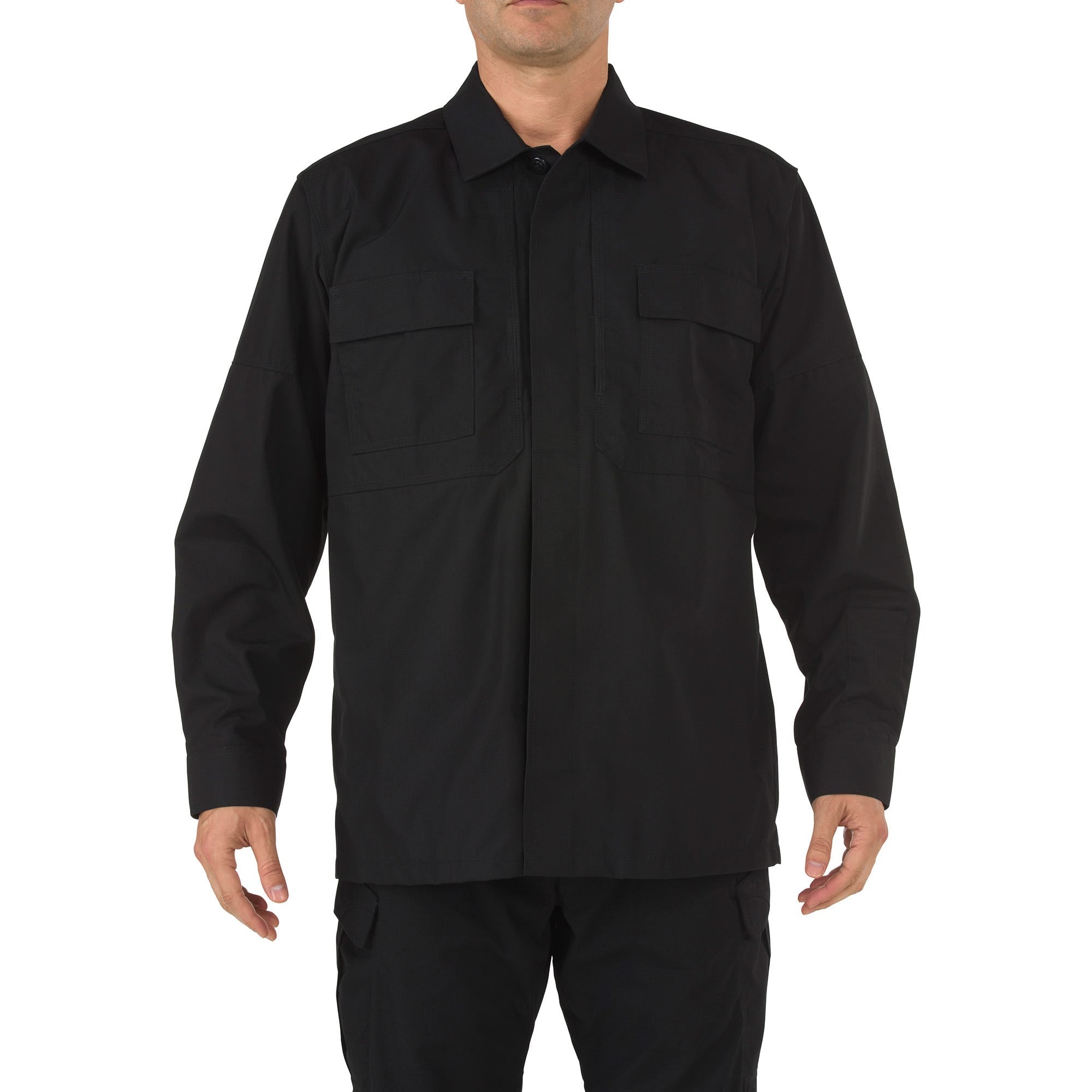 5.11 Tactical TDU Ripstop Long Sleeve Shirt Black 72002