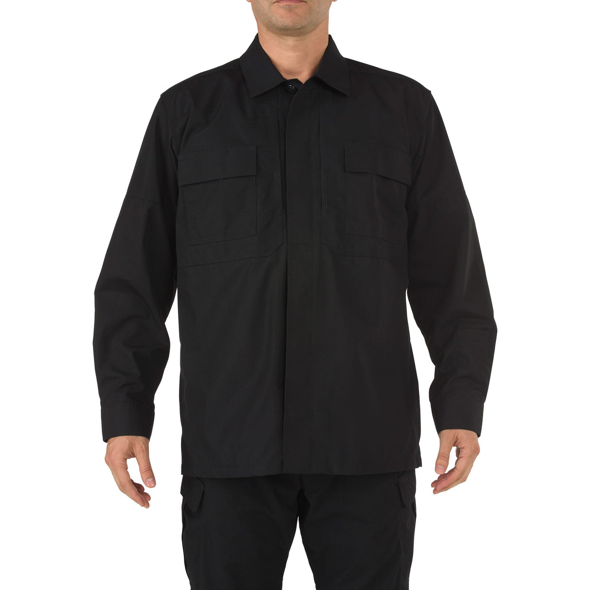 5.11 Tactical TDU Ripstop Long Sleeve Shirt Black 72002