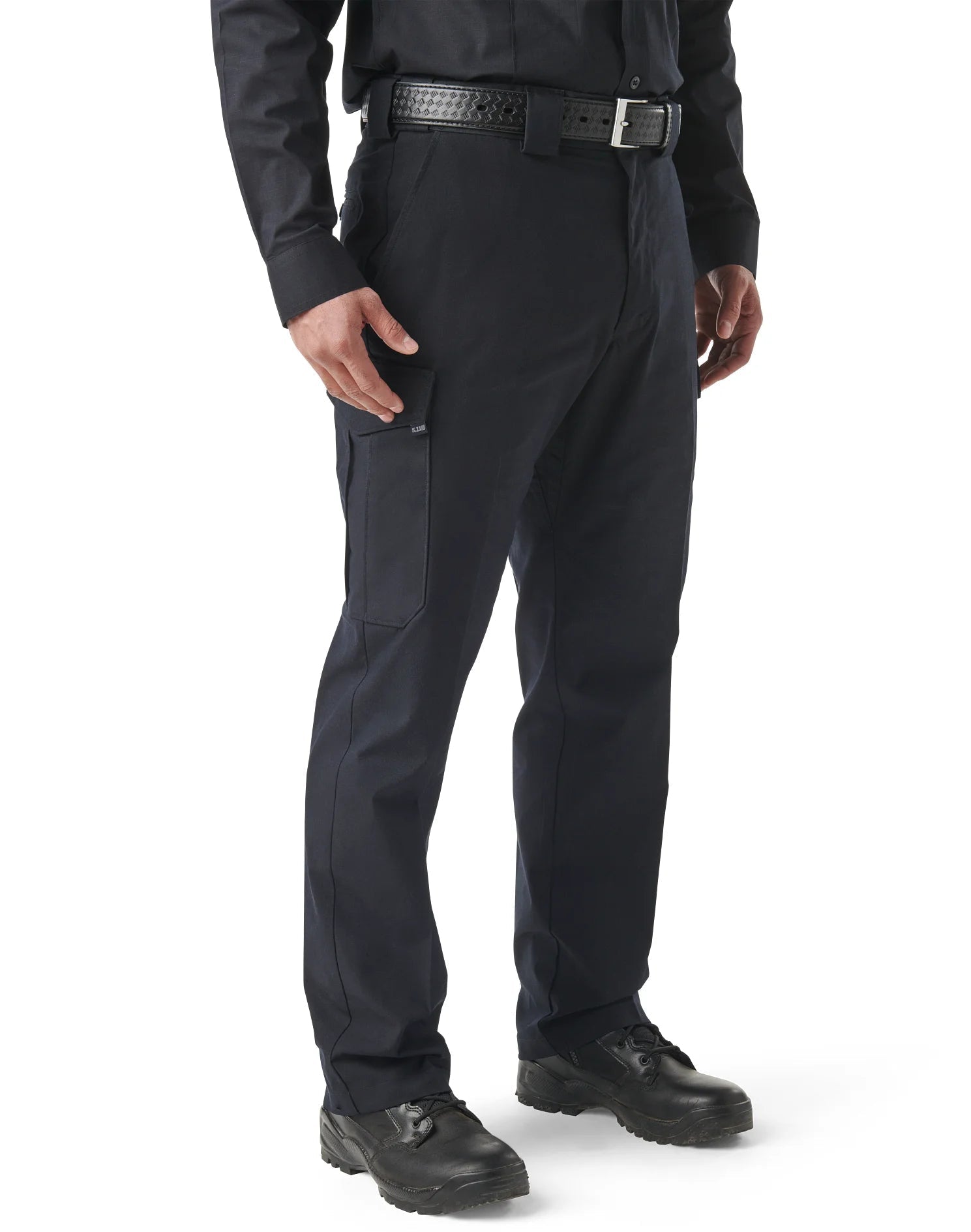 5.11 Tactical Stryke PDU Class B Midnight Navy uniform pants three-quarter view