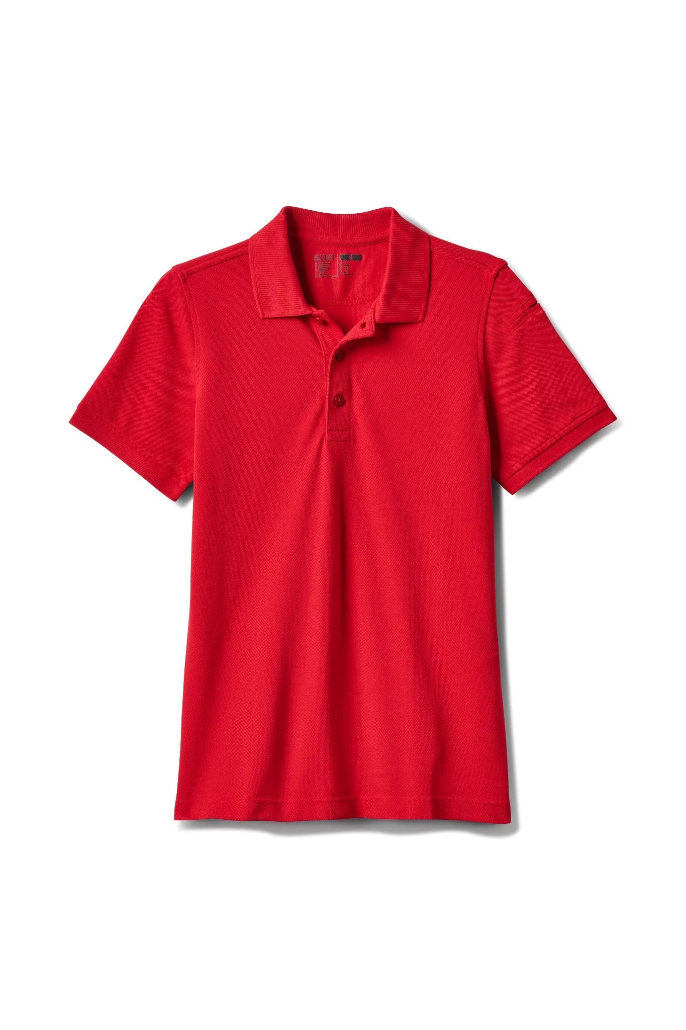 5.11 Women's Professional Polo 61166 in Red, flat front view