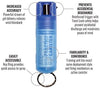 Sabre Practice Key Case Inert Pepper Spray 0.54oz. STU-HC-00