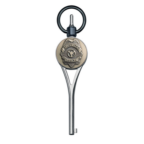 ASP Guardian G1 Logo Handcuff Key with die struck medallion and 360-degree swivel design, ideal for security professionals.