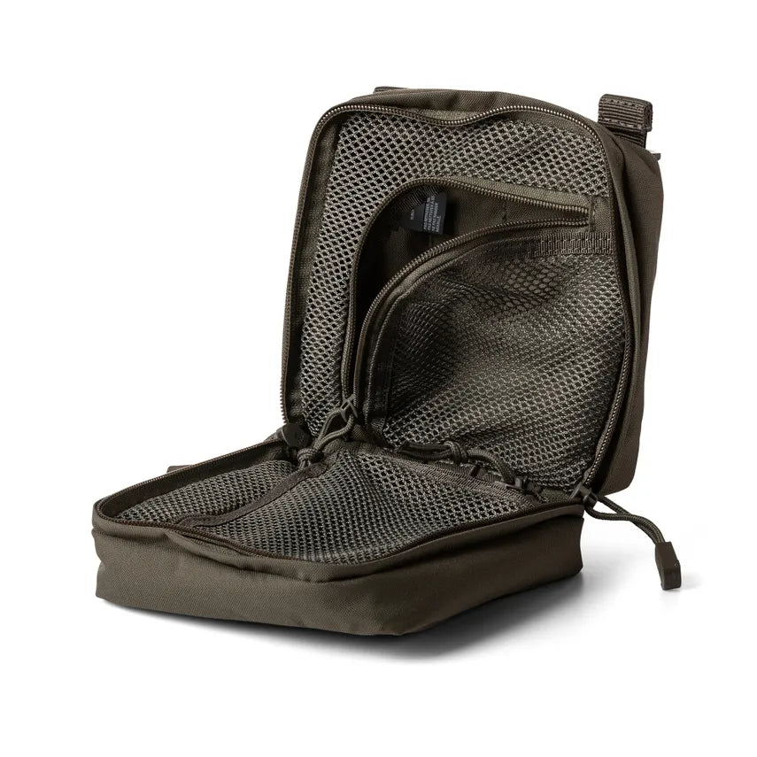 Inside of ranger green 5.11 Tactical 6x6 Medical Pouch MOLLE SlickStick Mount | 58715