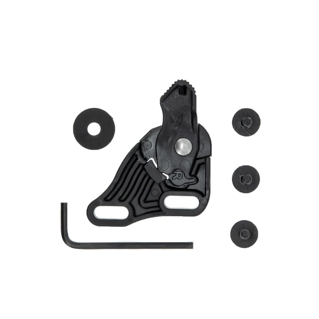 Safariland Model 6006-2 ALS Guard components including lever, washers, and hex key for tactical holster security.