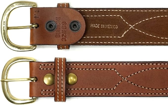 Bianchi Model B9 Reversible Fancy Stitched Belt 1.75 (45mm)