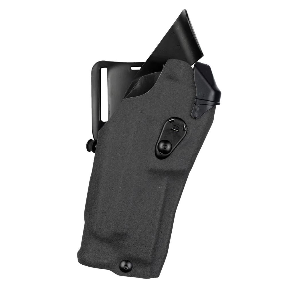 Safariland Model 6390RDS ALS Mid-Ride Duty Holster for Smith & Wesson M&P 2.0, designed for firearms with red dot sights.