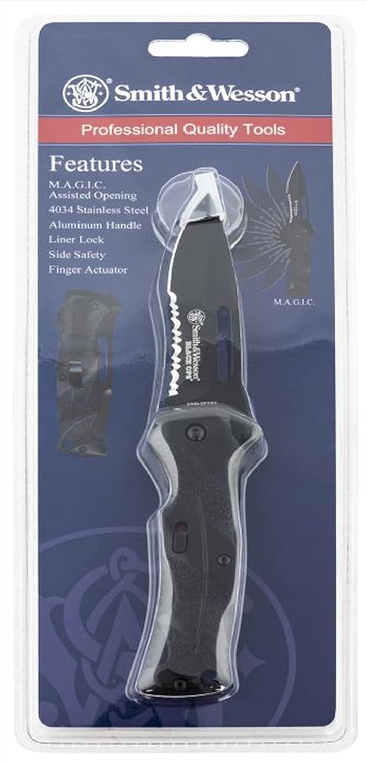 Smith & Wesson Black Ops. 2 Assist Folding Knife SWBLOP2BSCP