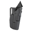 Safariland Model 7390 7TS ALS Mid Ride Duty Holster for Glock 19 w/ Light in durable black material.