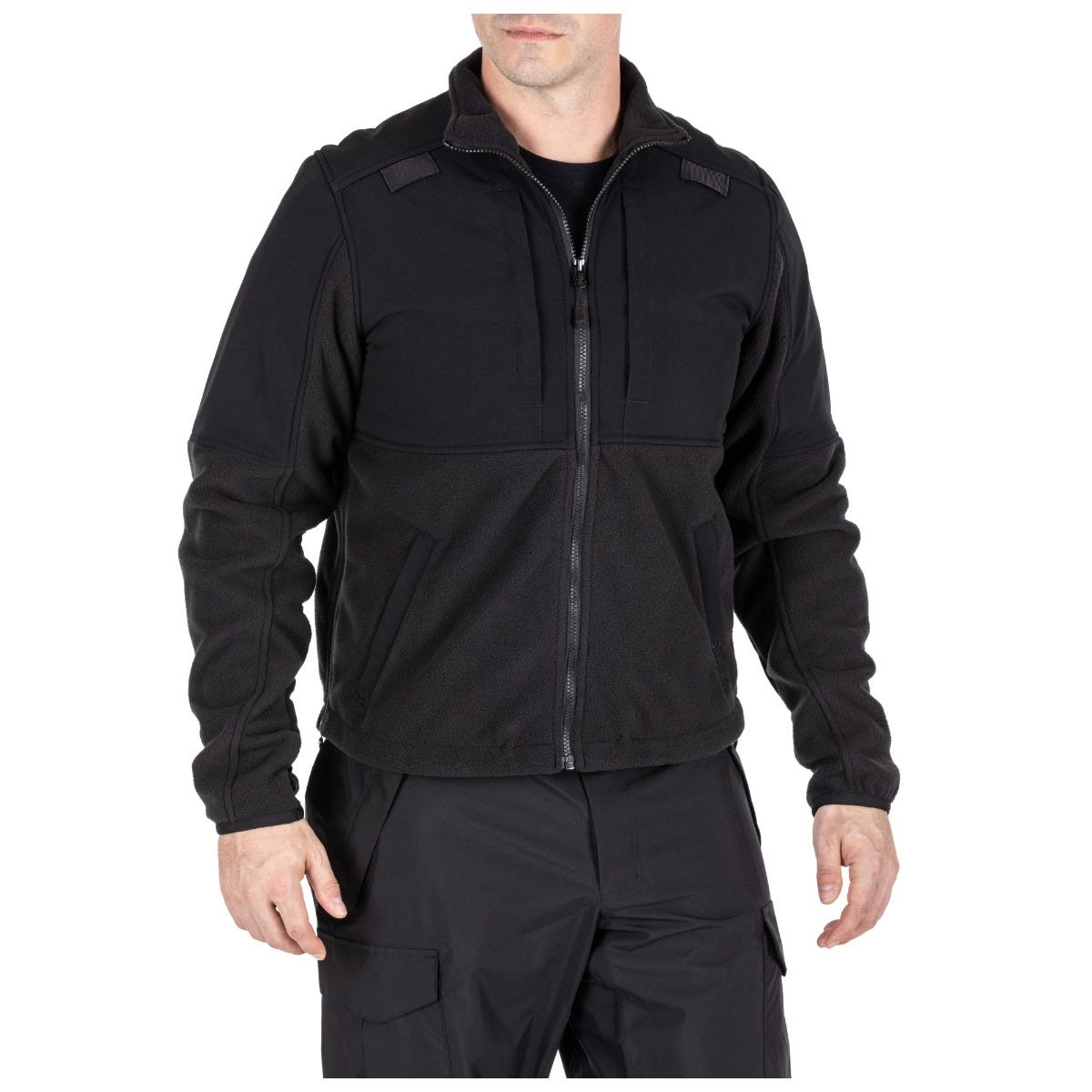 5.11 Tactical Fleece 2.0 in black, designed for comfort and functionality in cold weather conditions.