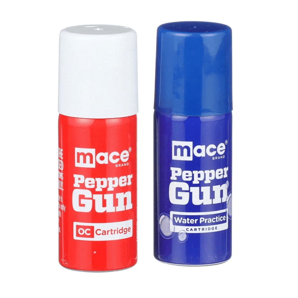 MACE Pepper Gun Refill Cartridges 80822 - 2 Pack - Water and OC