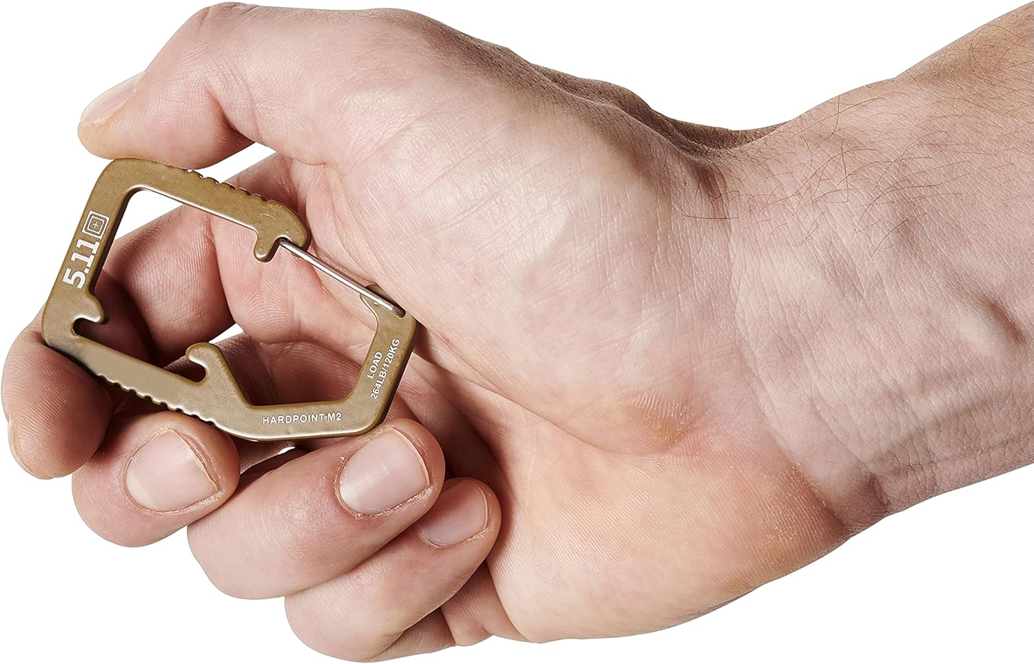 5.11 Tactical Hardpoint M2 Carabiner Clip, Stainless Utility | 56595