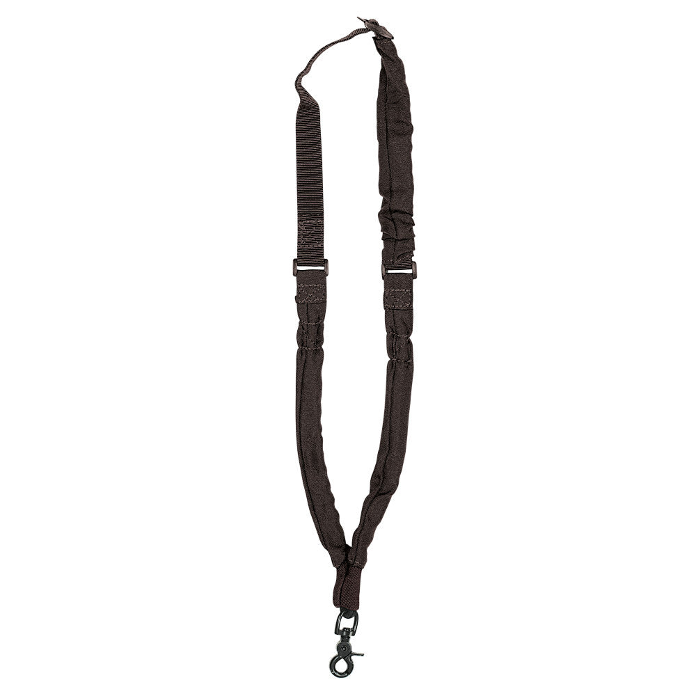 Black tactical sling on a white background