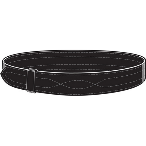 Safariland 94P buckleless duty belt in black, featuring hook and loop closure and free-sliding keeper.