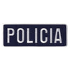 Large Embroidered Emblems 4" x 11" - Polica in White