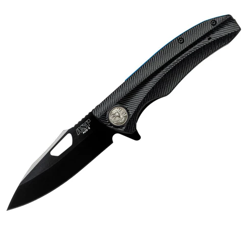 ASP PDK-2B Police Duty Knife with grooved grip and black blade, designed for law enforcement use.