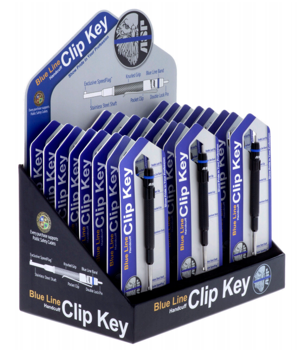 ASP Blue Line Handcuff Key 24 Piece Display 81925
