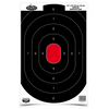 Birchwood Casey Dirty Bird 12 x 18 silhouette target with splatter effect for improved shooting training.