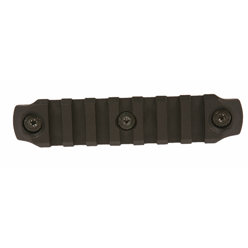 Bravo Company USA Nylon KeyMod Picatinny rail section, 5-slot design, lightweight and impact-resistant, perfect for versatile mounting.