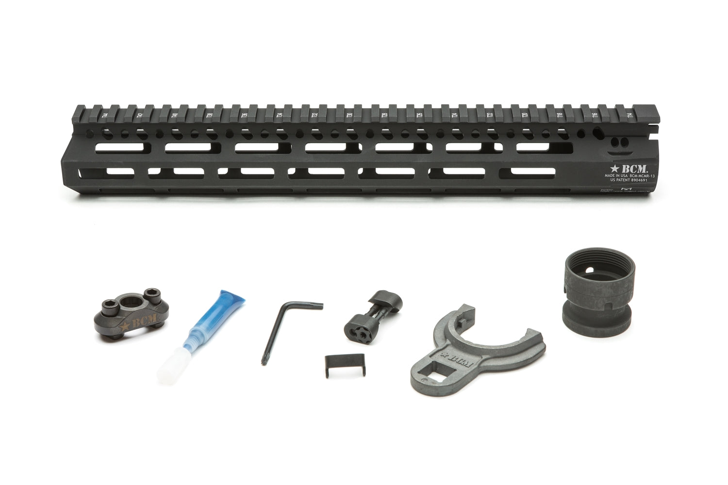 Bravo Company USA MCMR modular rail and mounting accessories for M-LOK systems, showcasing innovative design and compatibility.