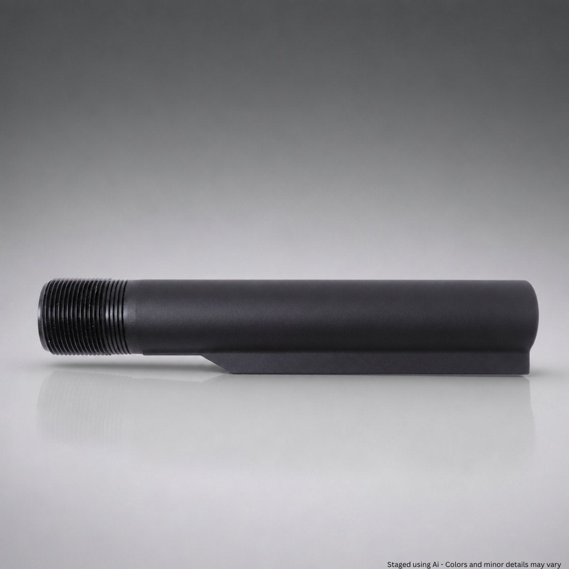 Black BCM Mil-Spec Carbine Receiver Extension on a gray background