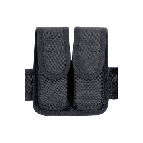 BLACKHAWK! Double Mag Pouch for 9Mm/.40 Cal. magazines in durable nylon with staggered column design.