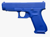 Blue Glock 47 MOS training gun by Rings for firearm simulator, ideal for law enforcement and military training exercises.