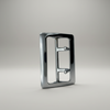 Bianchi Replacement Sam Browne Elite Nickel Buckle 90082 | MPN 1020929 on a gray background