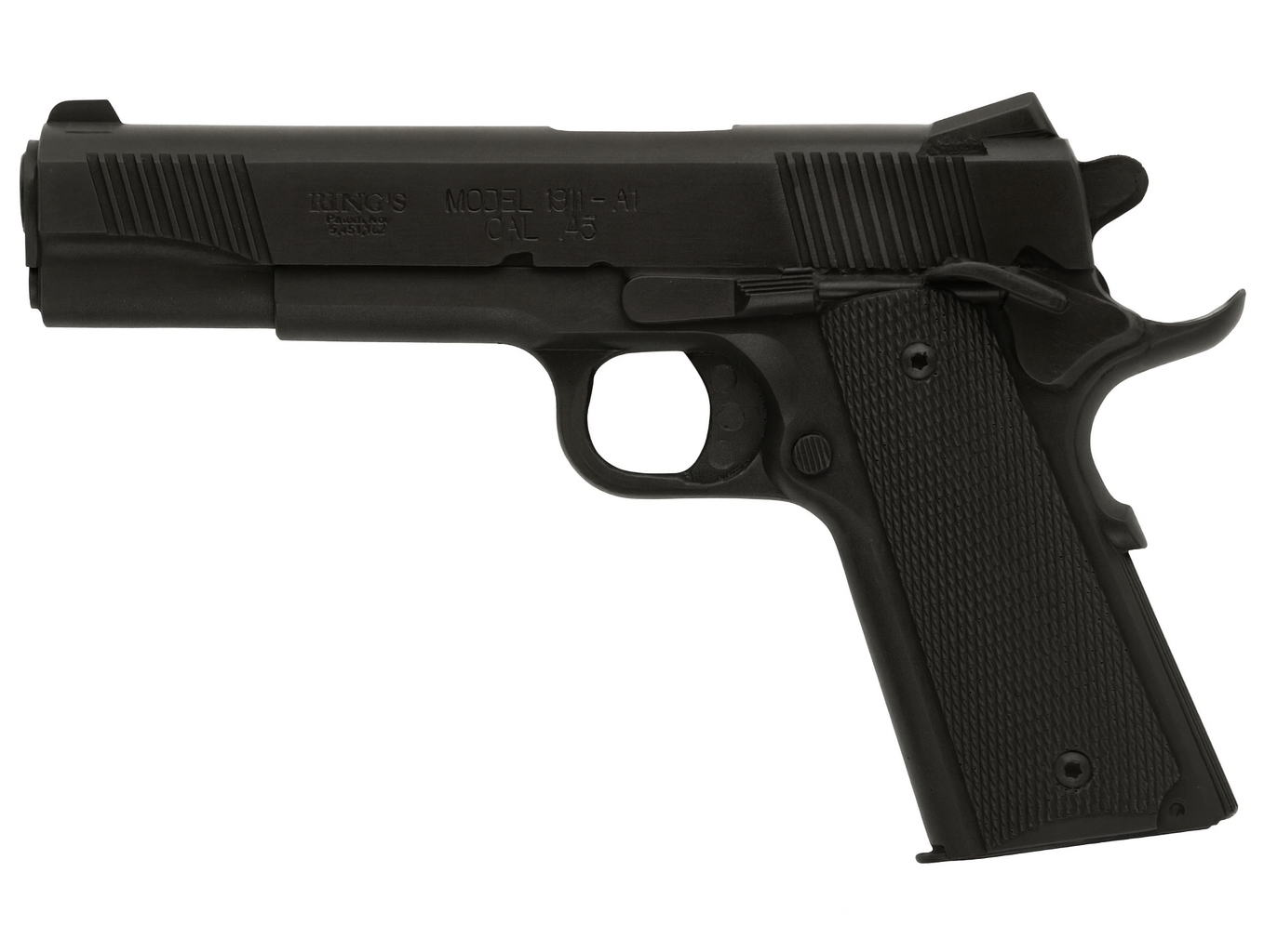 Blue Training Guns By Rings 1911-A1 Training Gun (black) on a white background