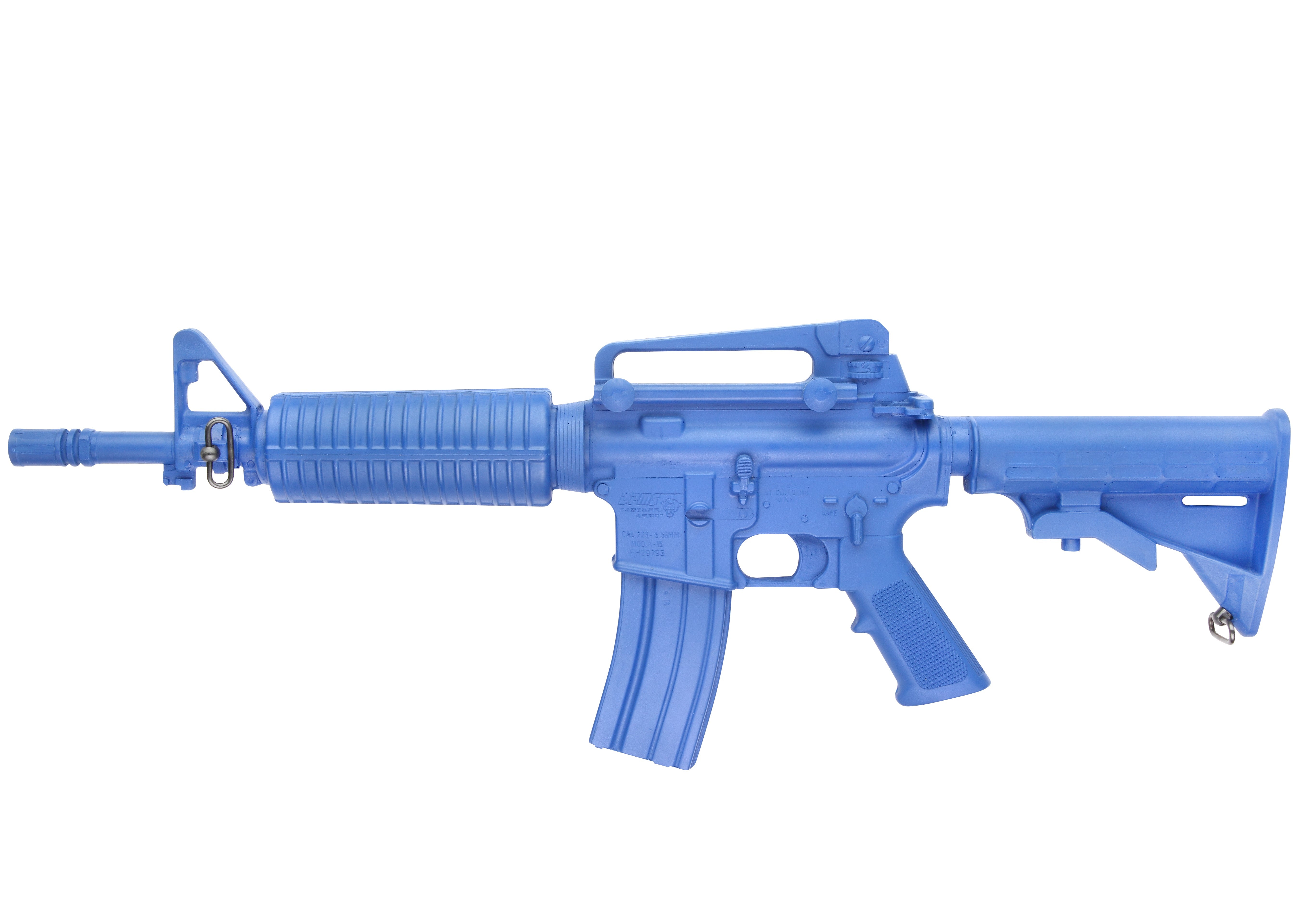 Blue Training Guns By Rings Colt M4 Commando Closed Stock FSM4CCS Blue Left Side