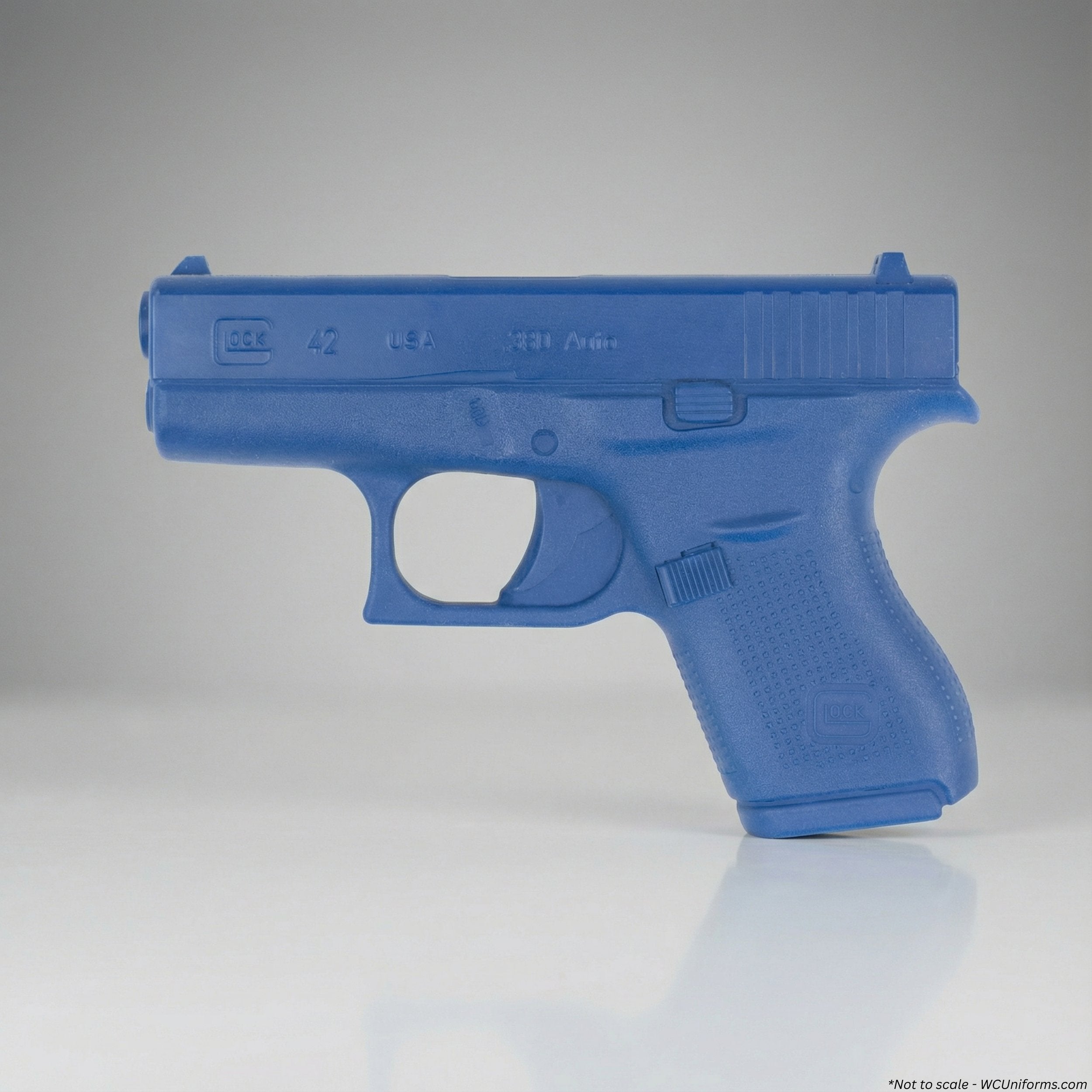 Blue Training Guns By Rings Glock 42 FSG42 on a gray background