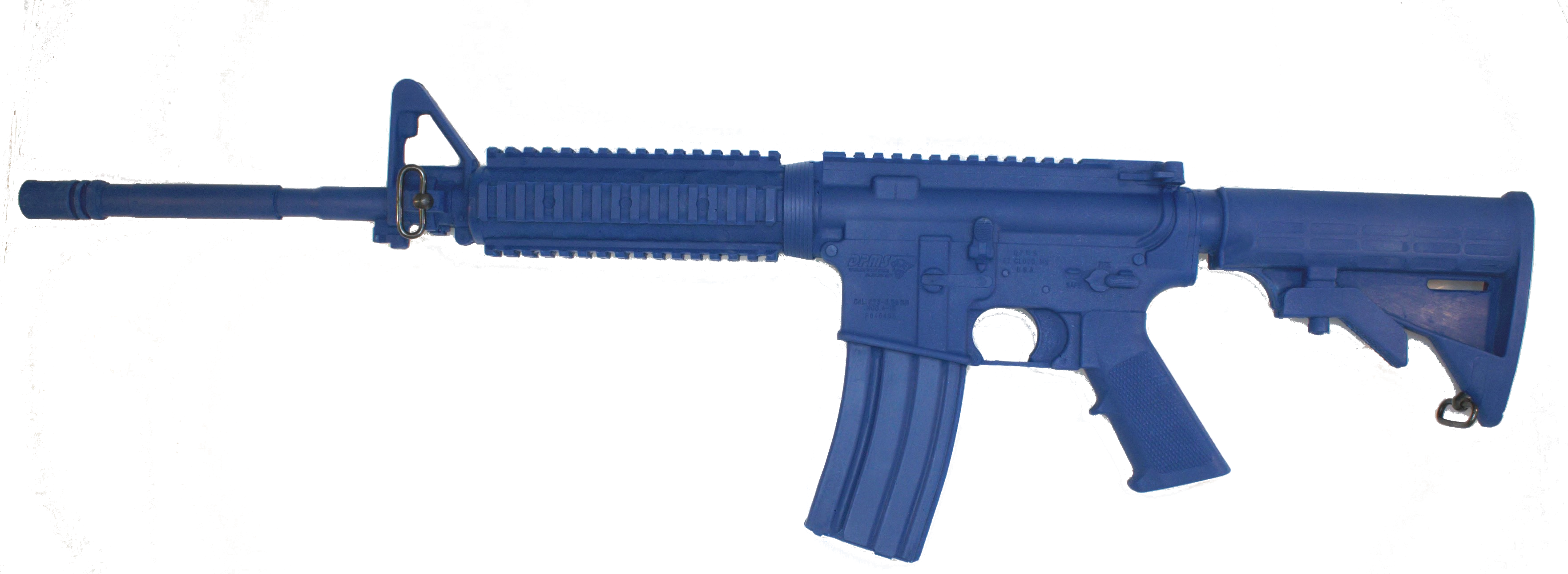 Blue Training Guns By Rings M4 Flat Top, Closed Stock, Forward Rail | FSM4FTRCS Left Side