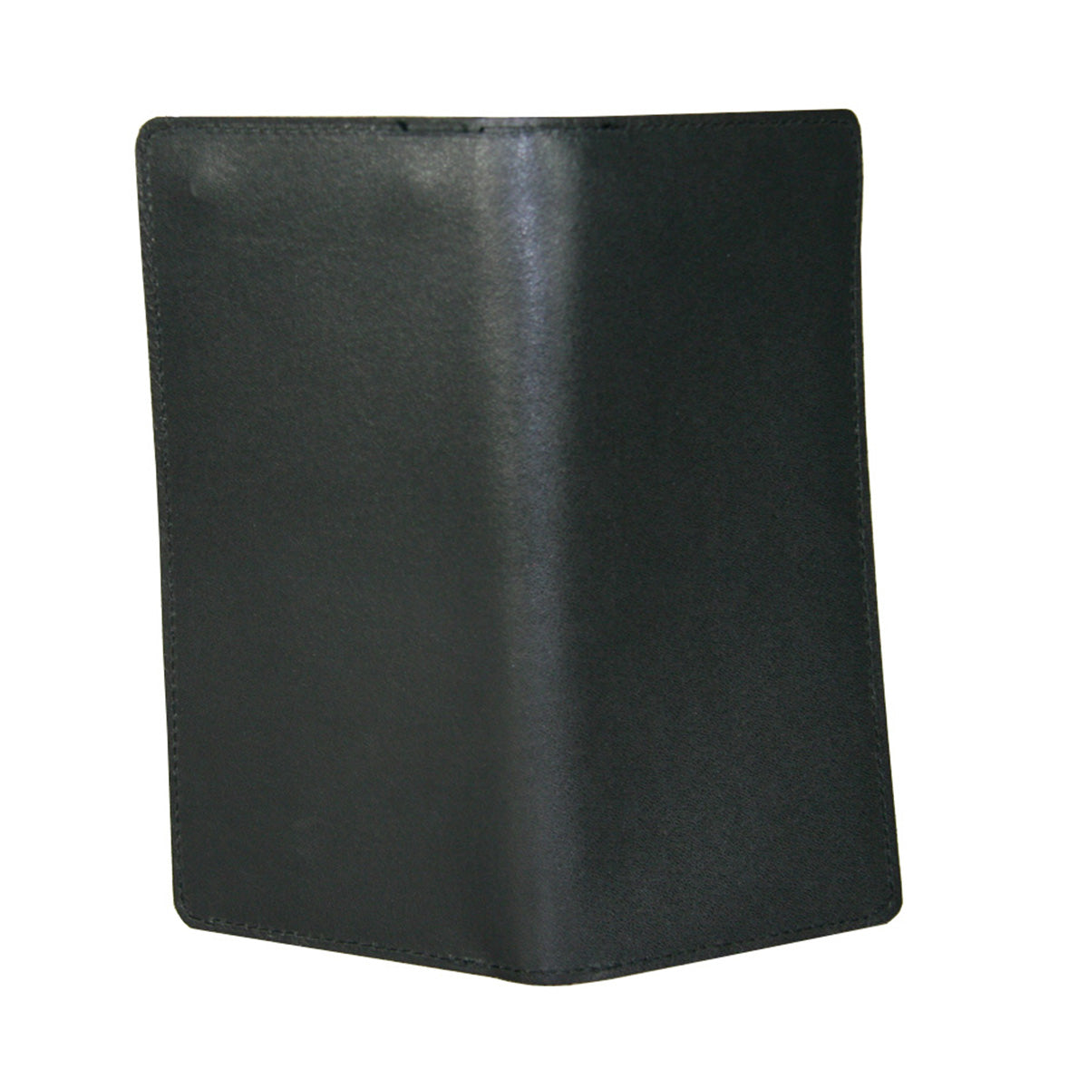 Boston Leather 4"x9" Citation Book with Clip – Black Leather 5879-1 Back Open