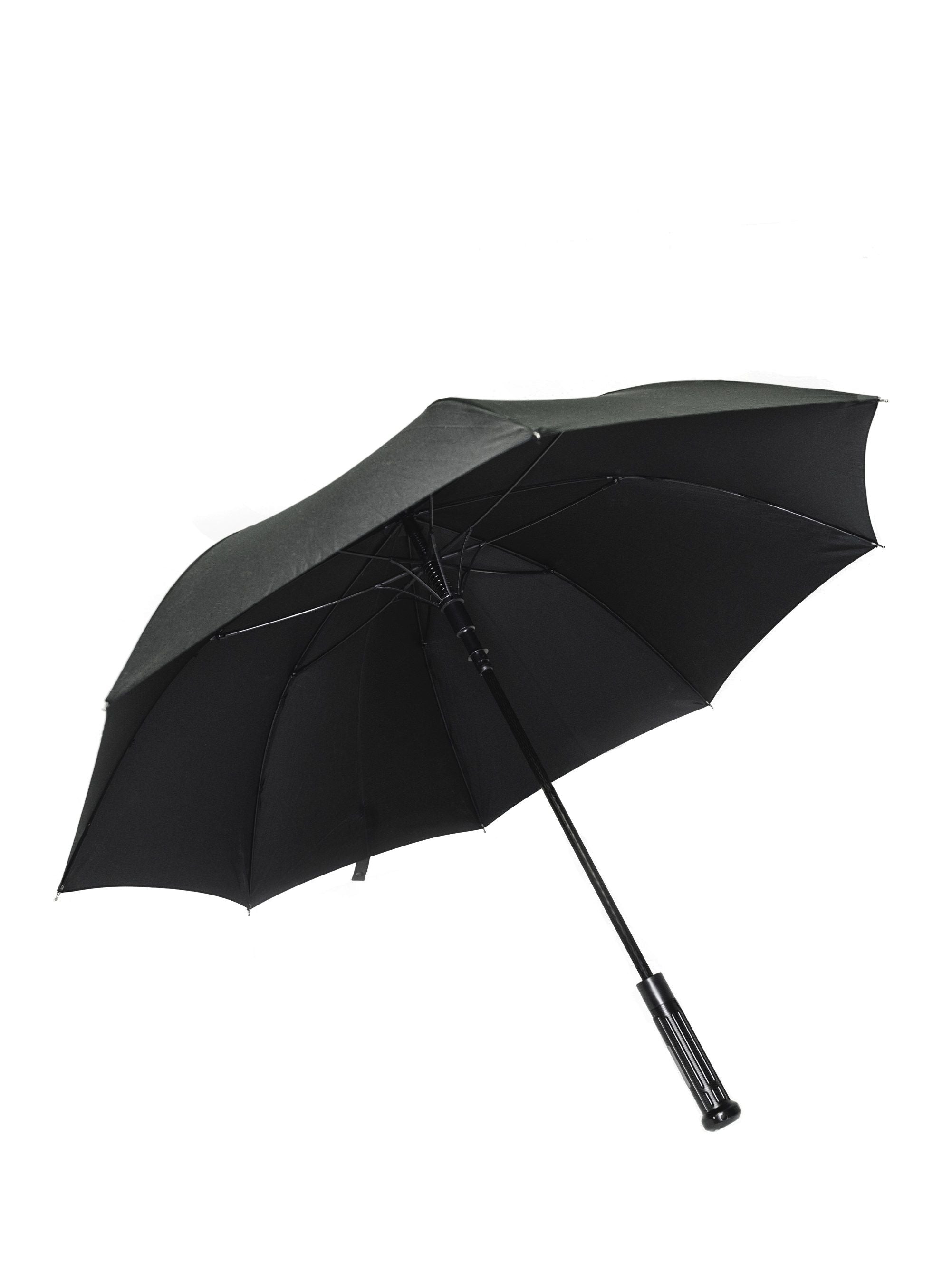 UZI UZI Tactical Umbrella featuring waterproof canopy, quick-release button, and sturdy fiberglass construction for durability.