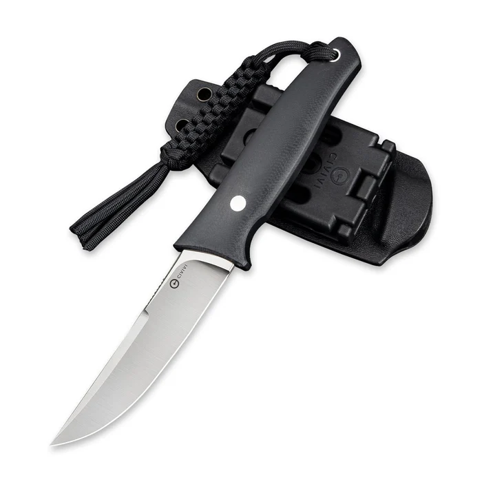 CIVIVI Tamashii Fixed Blade Knife with G10 handle and sheath, featuring a durable D2 steel blade for superior performance.