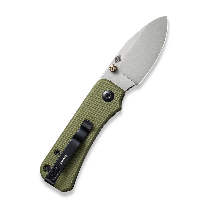 CIVIVI Baby Banter Thumb Stud Knife with G10 handle and Nitro-V blade, perfect for everyday carry and outdoor use.
