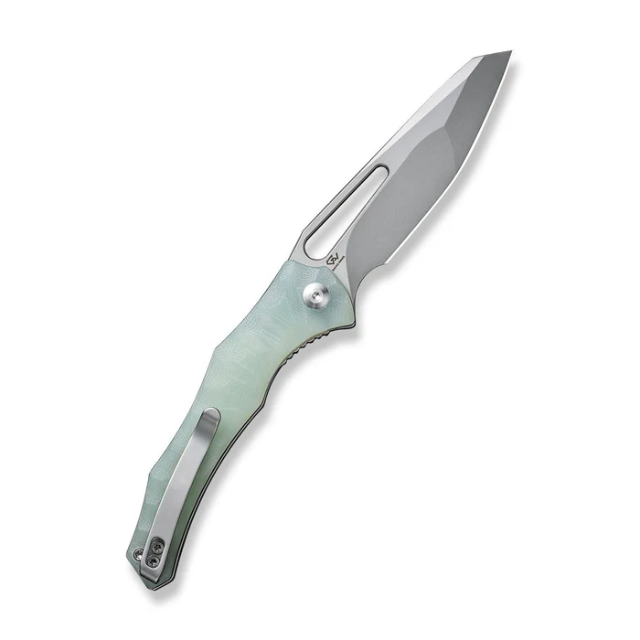 CIVIVI Spiny Dogfish Thumb Hole Knife with G10 handle and 3.47-inch 14C28N blade, sleek design for everyday carry.