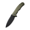 CIVIVI Knives Praxis Knife featuring a black blade and green G10 handle, ideal for everyday carry and utility tasks.