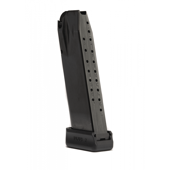 Canik TP9/METE full-size magazine, 9mm Luger, made in Italy, compatible with various Canik models.