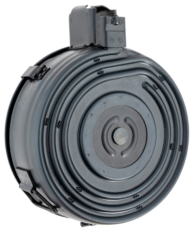 Century Arms AK Drum Mag, Romanian steel drum magazine for 7.62x39mm, 75 rounds capacity. MPN: MAAK78B.