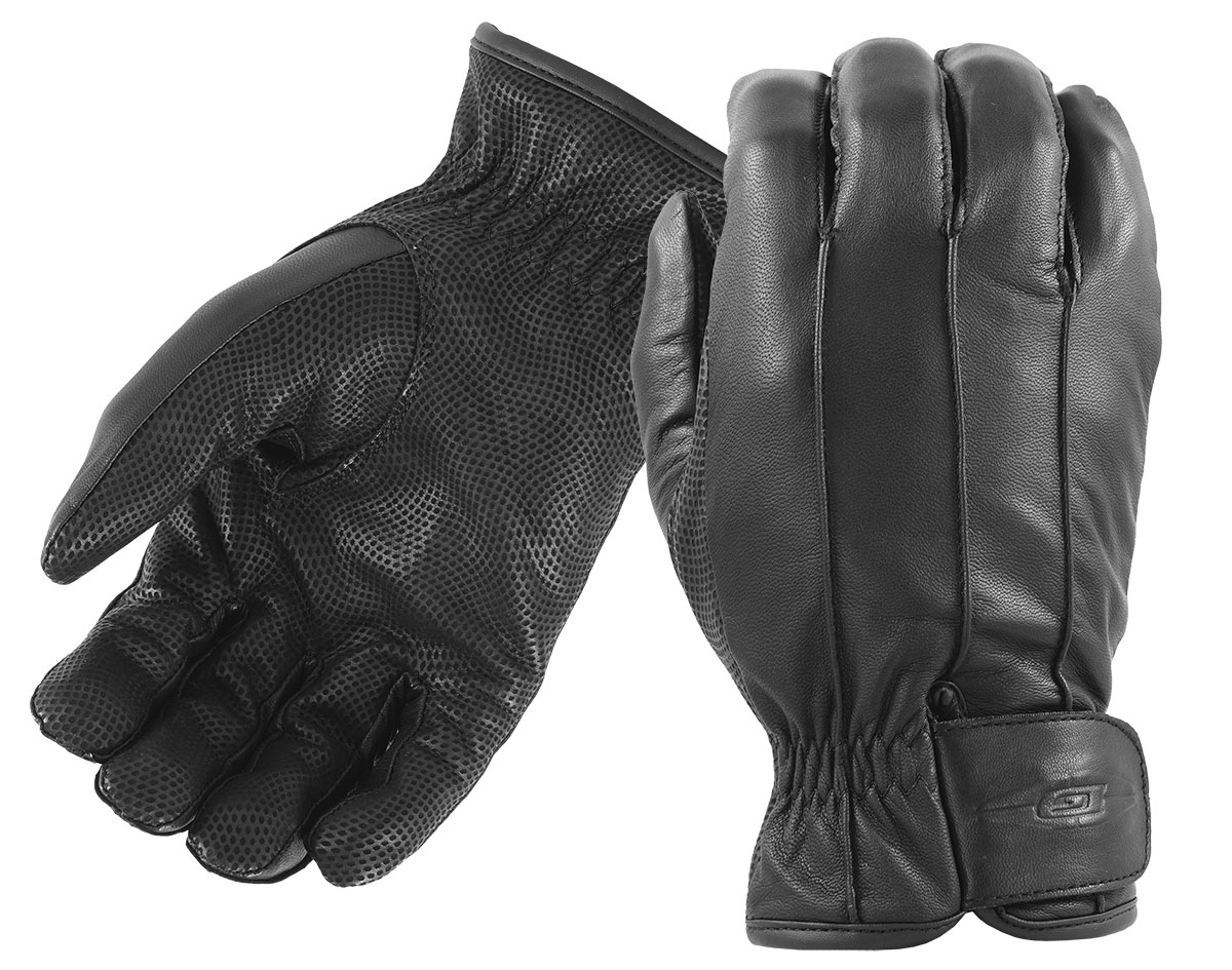 Damascus goatskin leather insulated winter patrol gloves for optimal warmth and control in cold weather conditions.