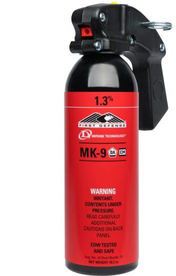 Defense Technology First Defense MK-9 OC, CS, MC and Inert Training Aerosols -