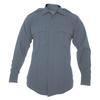 Elbeco CX360 MLS French Blue uniform shirt, long-sleeve, wrinkle-resistant, lightweight fabric for professional appearance.