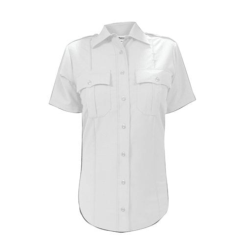 Elbeco Women’s DutyMaxx Short Sleeve Shirt – White, 32 -