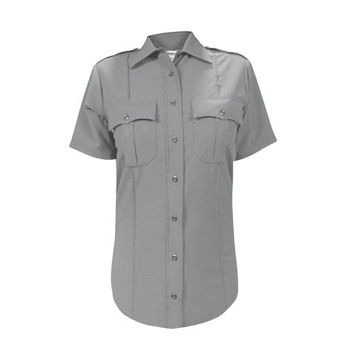 Elbeco Women’s DutyMaxx Short Sleeve Shirt – Gray, 32 -