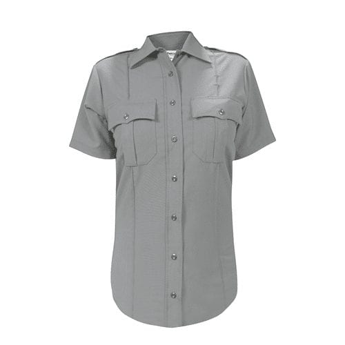 Elbeco Women&#8217;s DutyMaxx Short Sleeve Shirt &#8211; Gray, 32 -