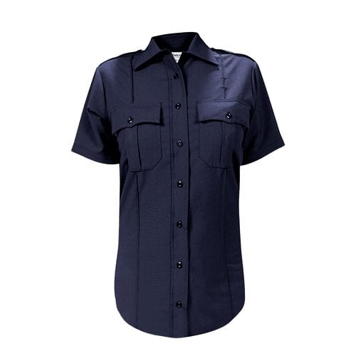Elbeco Women’s DutyMaxx Short Sleeve Shirt – Midnight Navy, 32 -