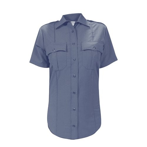 Elbeco Women’s DutyMaxx Short Sleeve Shirt – French Blue, 34 -
