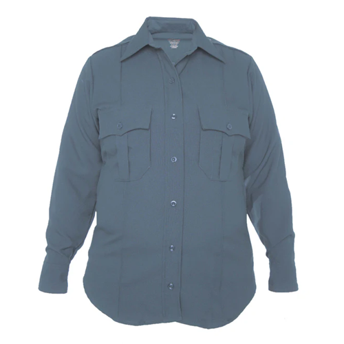 Elbeco TEXTROP2 FLS long sleeve shirt in dark grey with functional pockets and a professional design.