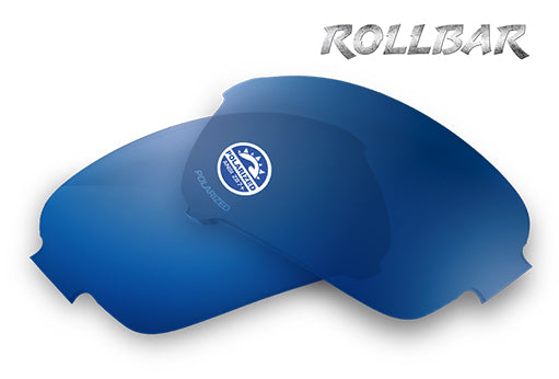 ESS Rollbar blue accessory lenses for high-impact sunglasses with rotating lens gate for quick lens exchange.