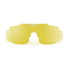 ESS ICE NARO yellow lenses with 2.4mm thickness, ANSI Z87.1+ compliant, offering 100% UVA/UVB protection.